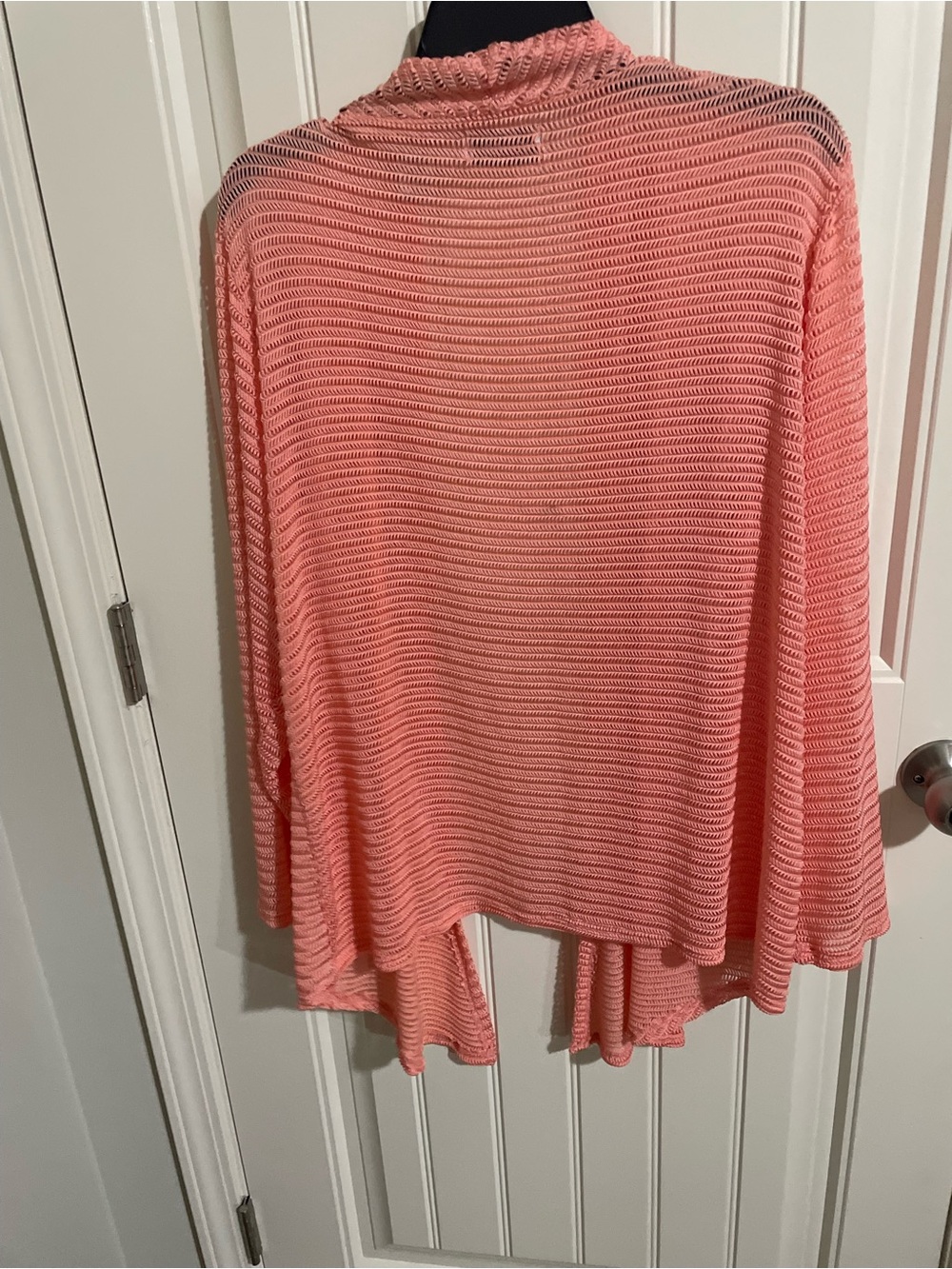 LeModa Coral Open-Weave Knit Cover-Up - Picture 5 of 5